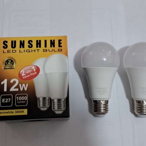 陽光 LED燈膽 12W / E27大螺頭 全新