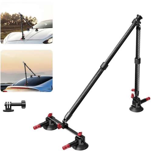 Neewer CA136 Triple Suction Cup Extension Pole Car Mount Kit