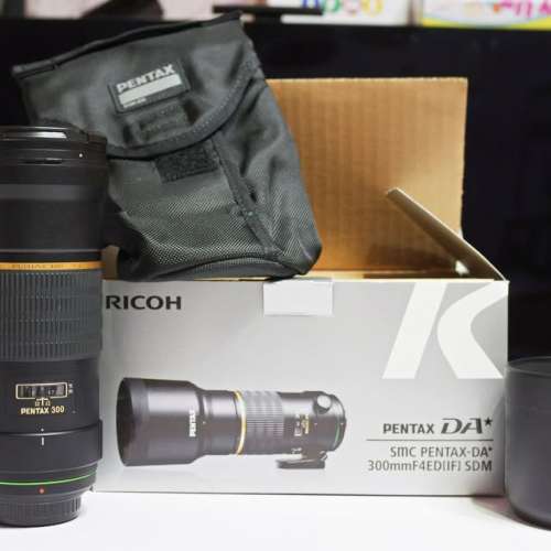 頂級星鏡 SMC DA*300mm f4 ED IF SDM 近全新.極致畫質.全片幅相容. 密閉防塵防水濺...