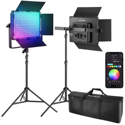 Neewer PL60C RGB LED Light Panel Kit (2-Pack)