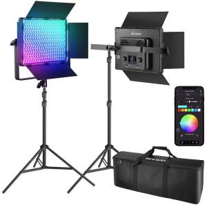 Neewer PL60C RGB LED Light Panel Kit (2-Pack)