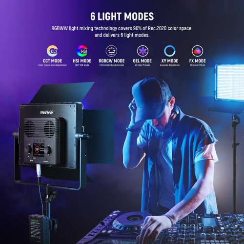 Neewer PL60C RGB LED Light Panel Kit (2-Pack)