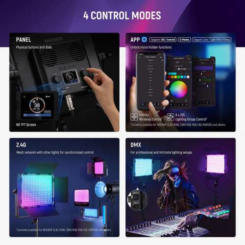 Neewer PL60C RGB LED Light Panel Kit (2-Pack)