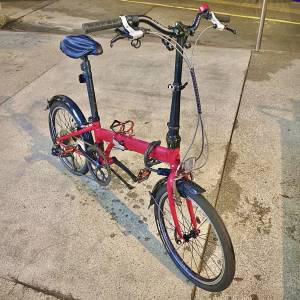 Dahon Speed P8 Archer 改9速指撥大紅色20寸摺疊單車