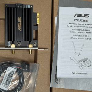ASUS PCE-AX58BT Wi-Fi 6 (802.11AX) AX3000 Dual-Band PCI-E Wi-Fi Adapter