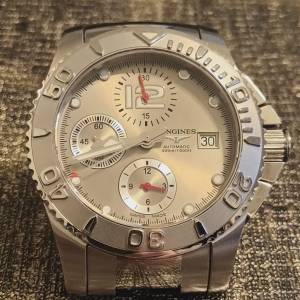 Longines hydro conquest automatic watch.41mm size.L3.673.41mm s.90%new