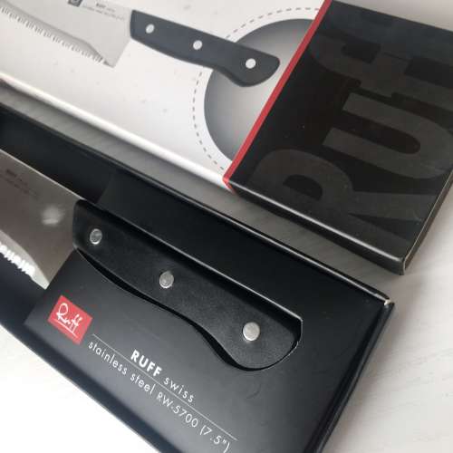 🔪 RUFF Swiss 🇨🇭  Stainless Steel RW-5700 7.5" NEW 全新 瑞士不銹鋼廚房刀 🥩