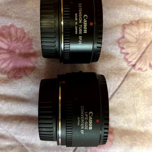 二手 98成新Canon Extension Tube EF 25延長管及 Canon Life-Size Converter EF微距...