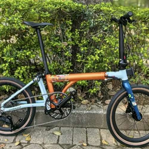 2026 SUNPEED ELF 速比特精靈 10速 桶軸油剎 20吋 鋁合金折叠車 三叠車（三折叠小布...