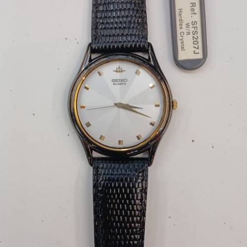 罕有全新Vintage Seiko 1990 Galaxy Slim Quartz Watch w/Sun-Burst Dial