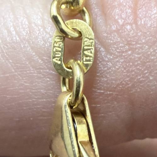 意大利 18K 750 黃金 頸鏈 長約22吋 大體靚款 $8999