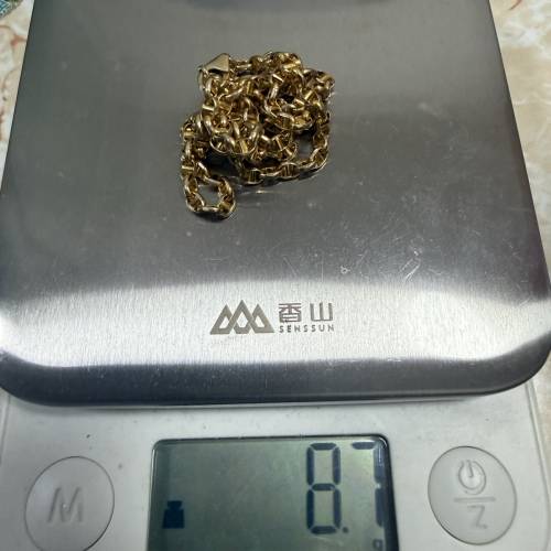 意大利 18K 750 黃金 頸鏈 長約22吋 大體靚款 $8999