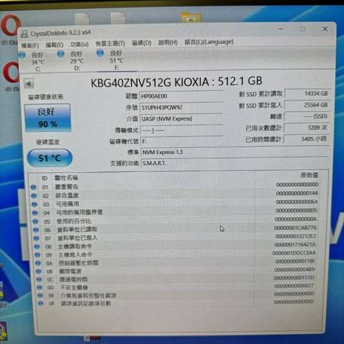 KOXIA  512G NVMe  PCI e  m.2 2280  SSD