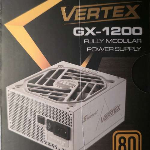 全新 SEASONIC VERTEX 80 PLUS GOLD GX-1200 WHITE