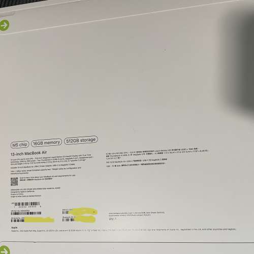 (原價10,499)13吋 MacBook Air M5 晶片 配備 10核心 CPU and 8核心 GPU 16GB 512GB...