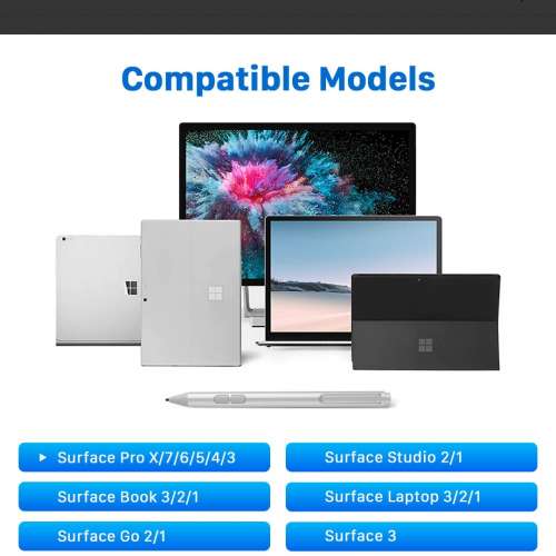 UOGIC F95 SURFACE 通用觸控筆 4096級壓感 電池款 4代 黑色