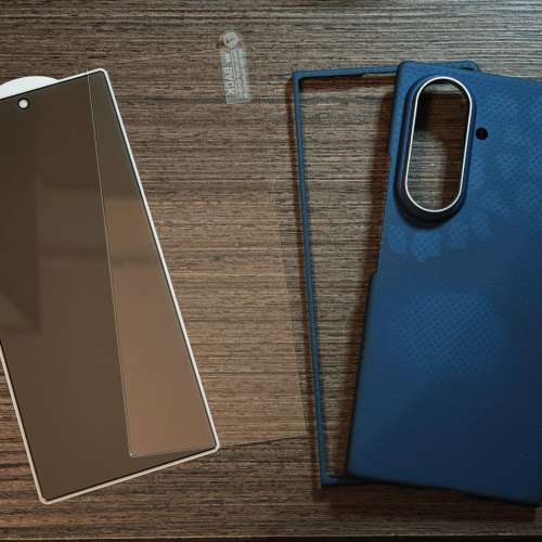 Samsung Galaxy Z Fold 7 專用配件 - 碳纖維機殼（前+後殼）& 高清玻璃貼 & 防偷窺...