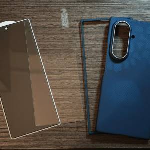 Samsung Galaxy Z Fold 7 專用配件 - 碳纖維機殼（前+後殼）& 高清玻璃貼 & 防偷窺...