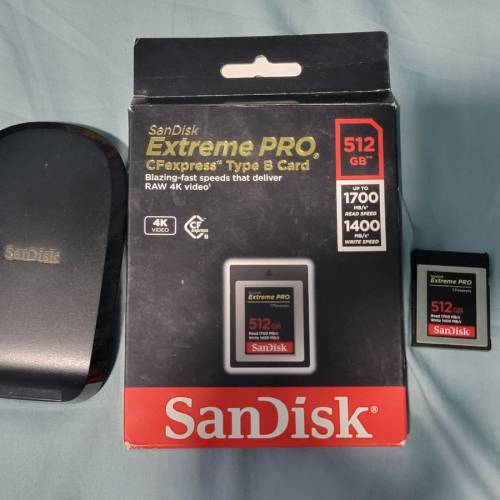SanDisk Extreme PRO CFexpress Type B的專業高階影像傳儲組合。