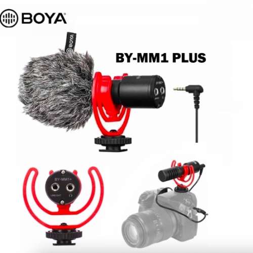 BOYA BY-MM1+ (PLUS) Super Cardioid Shotgun Microphone (Real Time Monitoring)