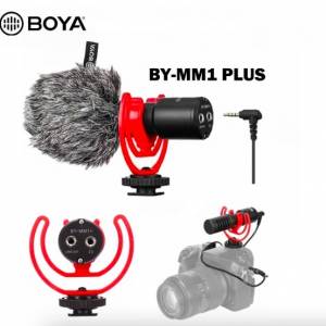 BOYA BY-MM1+ (PLUS) Super Cardioid Shotgun Microphone (Real Time Monitoring)