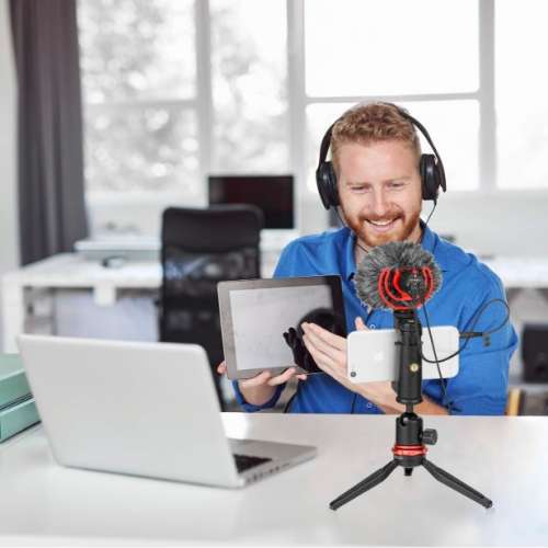 BOYA BY-MM1+ (PLUS) Super Cardioid Shotgun Microphone (Real Time Monitoring)