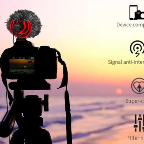 BOYA BY-MM1+ (PLUS) Super Cardioid Shotgun Microphone (Real Time Monitoring)