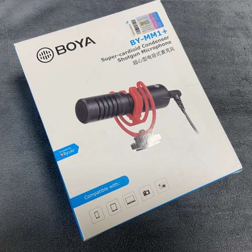 BOYA BY-MM1+ (PLUS) Super Cardioid Shotgun Microphone (Real Time Monitoring)