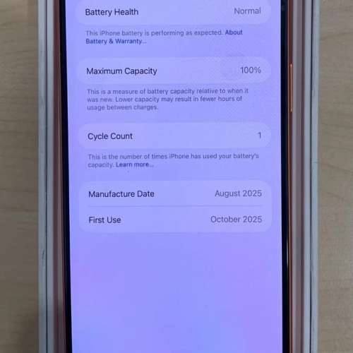 Apple iPhone 17 Pro Max - 256 GB Unlocked Orange - 100% Battery - READ