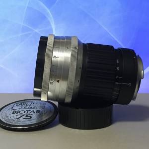 Carl Zeiss Jena Biotar T 75mm f1.5 (M mount 帶聯動）