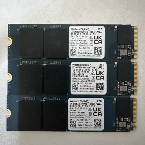 原裝 WD 2TB NVMe M.2 SSD