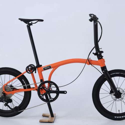 2026 Mint Discover 11速電變 桶軸油剎 20吋碳叉鉻鉬鋼折叠車 ( 三折叠小布 國布 )