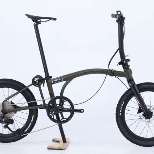 2026 Mint Discover 11速電變 桶軸油剎 20吋碳叉鉻鉬鋼折叠車 ( 三折叠小布 國布 )