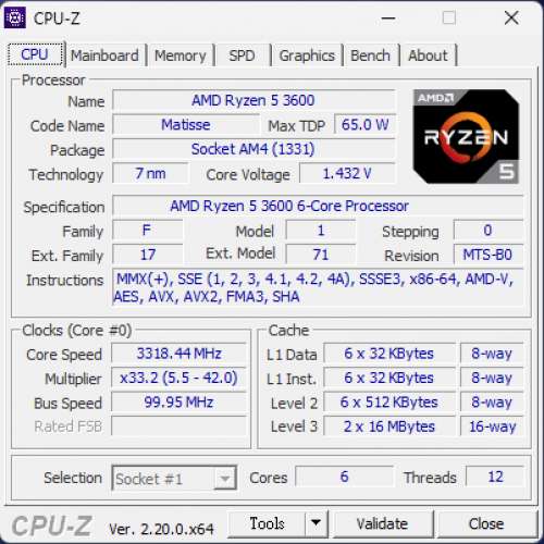 AMD Ryzen 5 3600
