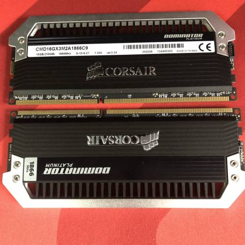 海盗船统治者铂金 DDR3‑1866 16G(8G*2)