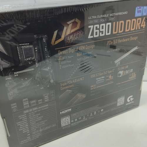 全新 GIGABYTE Z690 UD DDR4