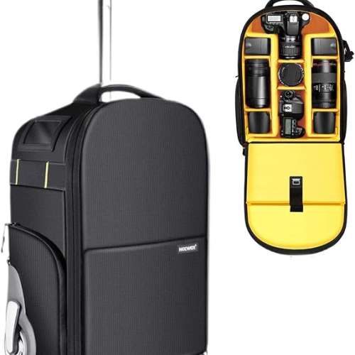 Neewer NW-8903 2-in-1 Wheeled Camera Backpack Trolley Case