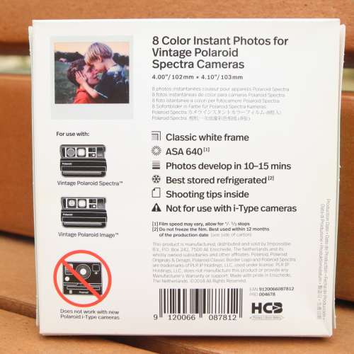 [廿一年會員 信心之選] 全新寶麗來白邊彩色 Spectra Film 【最後９盒】 - ０５.１９...