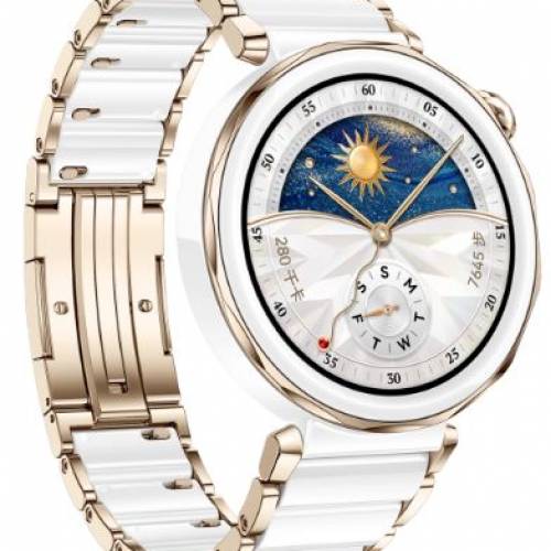 市場罕有 Huawei  Watch  GT 5  Pro 42mm 陶瓷白瓷智能手錶 99新