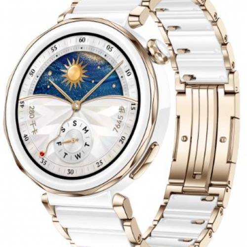 市場罕有 Huawei  Watch  GT 5  Pro 42mm 陶瓷白瓷智能手錶 99新