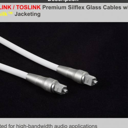 誠意徵求lifatec 6ft TOSLINK Premium Silflex Glass Cables