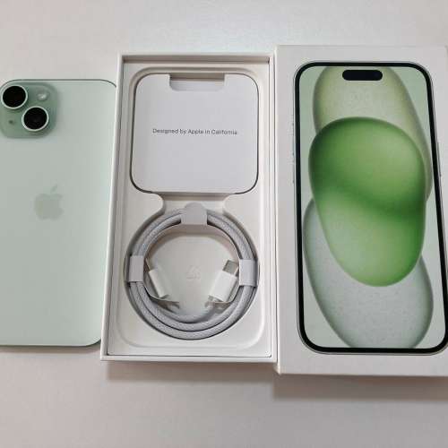 全原裝不議價電池99% iPhone 15 plus+ 128gb eSim + 實體sim what app 6497 6645