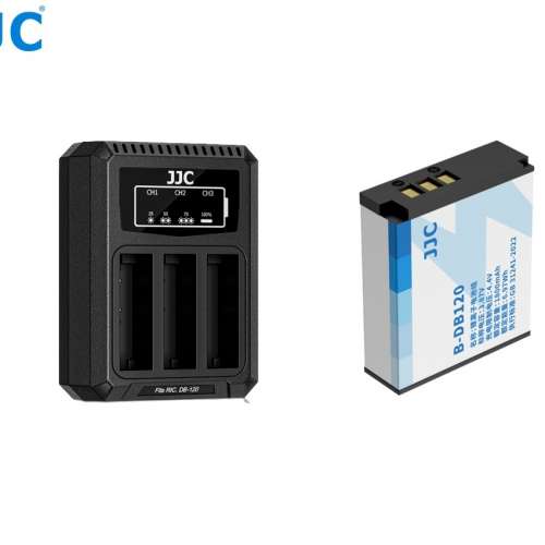 JJC DB-120 Li-ion Battery with USB-C Port Charger For Ricoh GR IV / GR IV HDF