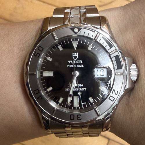 Tudor 帝舵 Hydronaut 89190 黑面大裝 40mm 經典潛水男錶 $9999