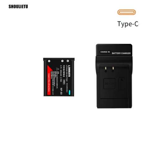 Shoulietu NP-80 / NP-82 Li-ion Battery With USB-C Charger For Casio Cameras 代...