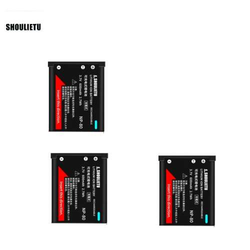 Shoulietu NP-80 / NP-82 Li-ion Battery With USB-C Charger For Casio Cameras 代...