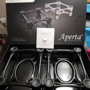 Iso Acoustics Aperta鋁製桌上型喇叭腳架1對(整體靓仔,全套有盒)