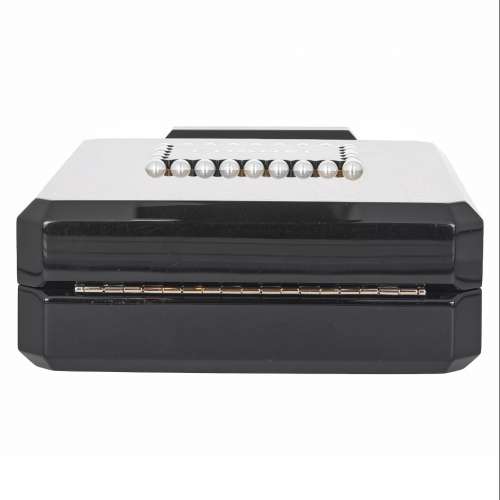 Plexiglass Perfume Bottle Minaudiere Clutch Black Gold