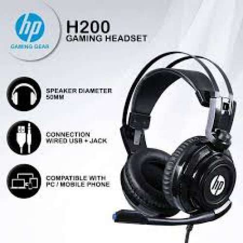 HP　headset  USB　插頭， 全新耳機 ４Ｄ 打機用