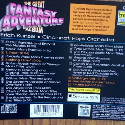 The Great Fantasy Adventure Album CD
